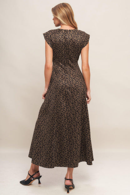 URBAN JUNGLE GLAM SUEDED KNIT MIDI DRESS Flying Tomato