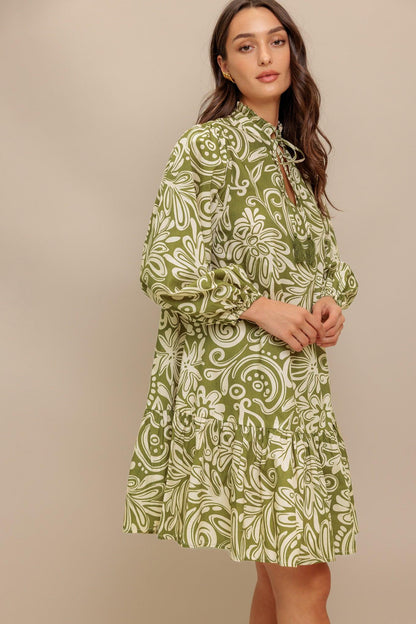 FLORENCE FLAIR WOVEN MINI DRESS Flying Tomato