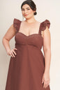 TUSCAN SUNSET WOVEN MIDI DRESS Flying Tomato