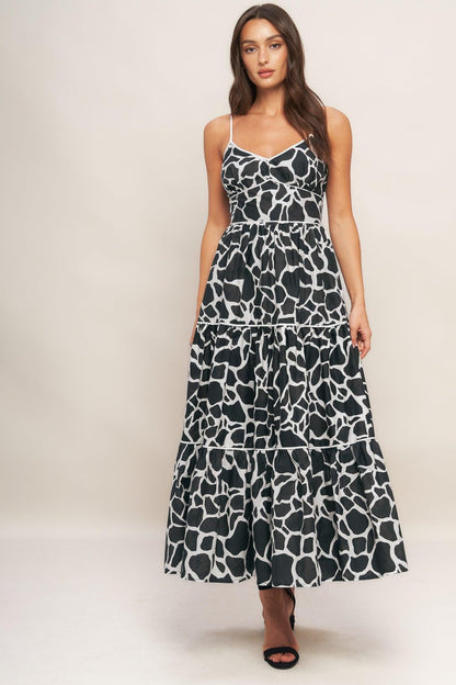 URBAN WILD WOVEN MIDI DRESS Flying Tomato