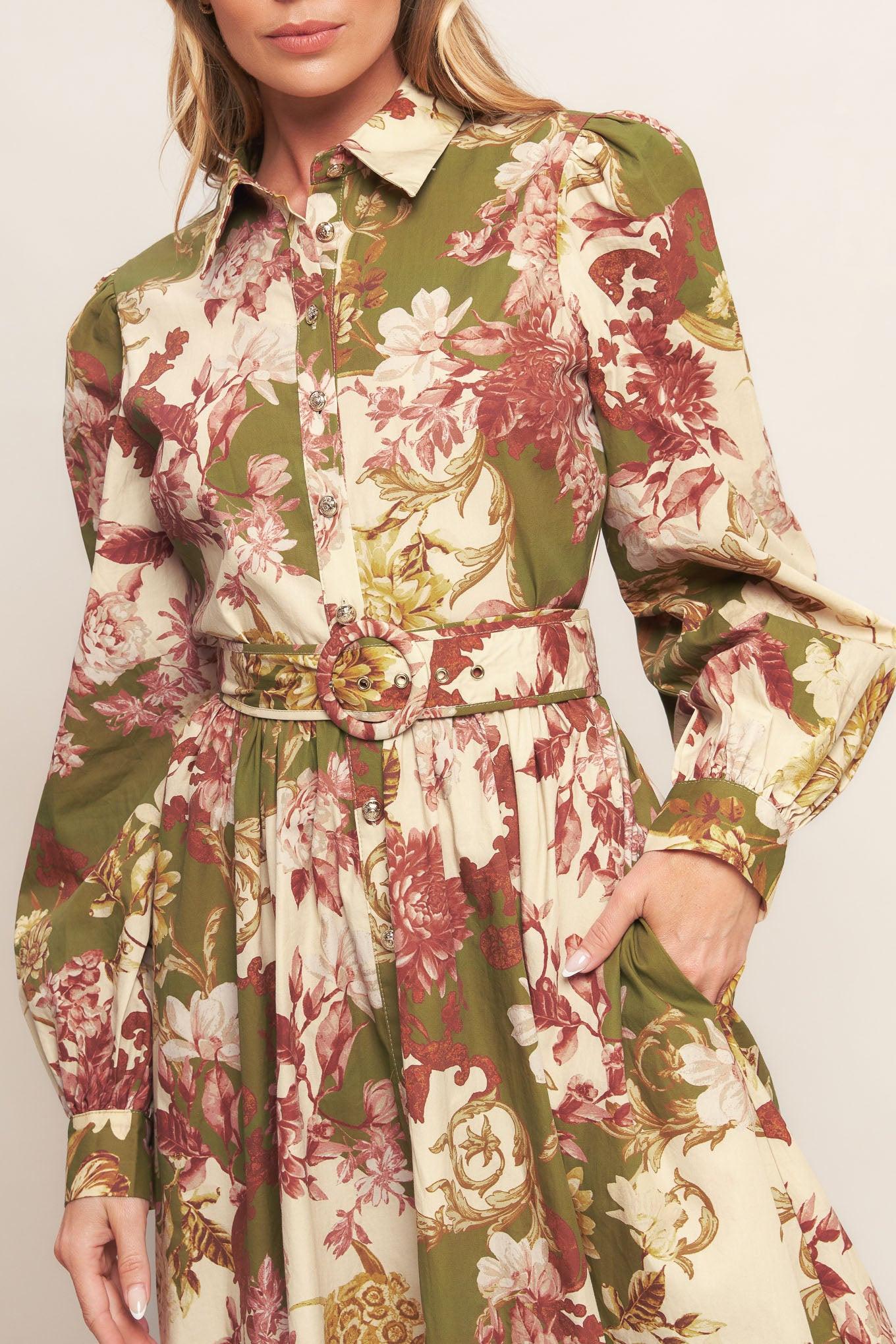 COUNTRY ROMANCE WOVEN MIDI DRESS Flying Tomato