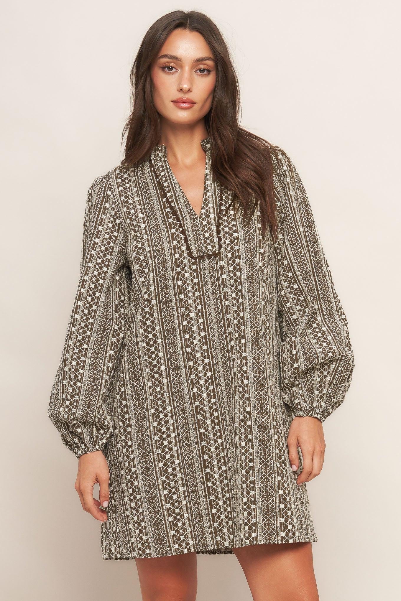 DESERT DUST WOVEN MINI DRESS Flying Tomato