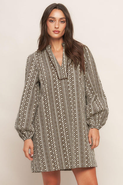 DESERT DUST WOVEN MINI DRESS Flying Tomato