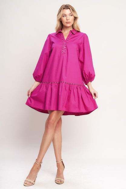 PRETTY MUCH PERFECT WOVEN MINI DRESS Flying Tomato
