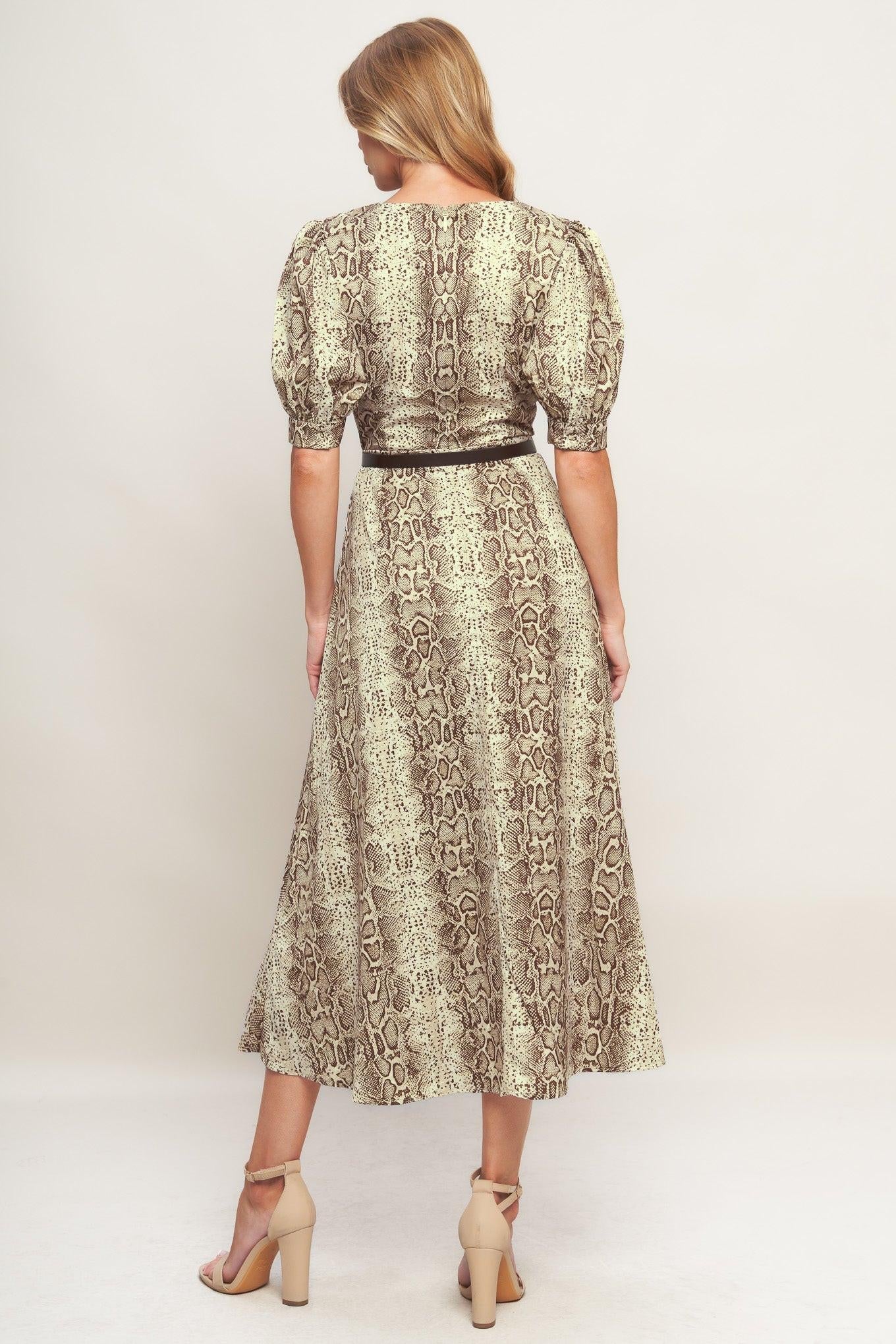 PRIMAL GRACE WOVEN MIDI DRESS Flying Tomato