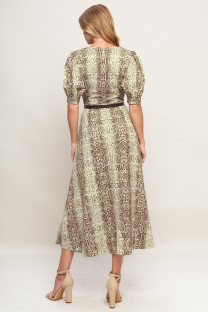 PRIMAL GRACE WOVEN MIDI DRESS Flying Tomato
