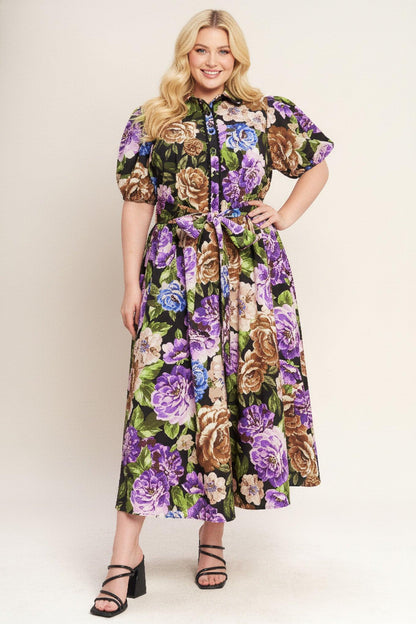 VIVID HERITAGE WOVEN MIDI DRESS Flying Tomato