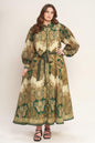 LOVELY GOLDEN VISION WOVEN MIDI DRESS Flying Tomato