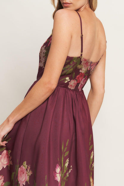 SECRET GARDEN ROMANCE WOVEN ANKLE DRESS Flying Tomato
