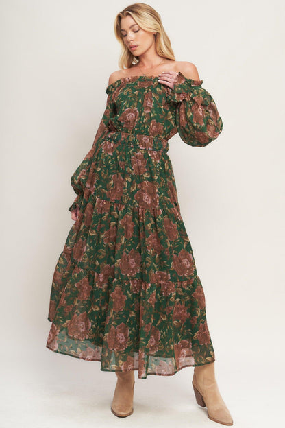 TERRACOTTA TRAIL WOVEN MIDI DRESS Flying Tomato