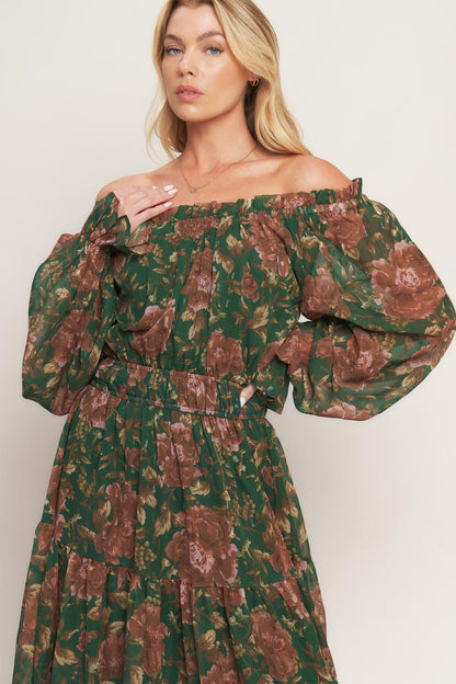 TERRACOTTA TRAIL WOVEN MIDI DRESS Flying Tomato