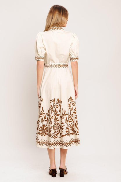ROMANTIC HEIRLOOM WOVEN MIDI DRESS Flying Tomato