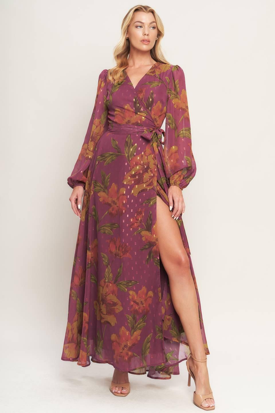 EMBER GARDEN WOVEN MAXI DRESS Flying Tomato