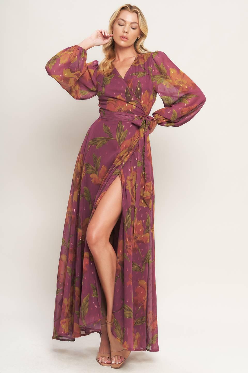 EMBER GARDEN WOVEN MAXI DRESS Flying Tomato
