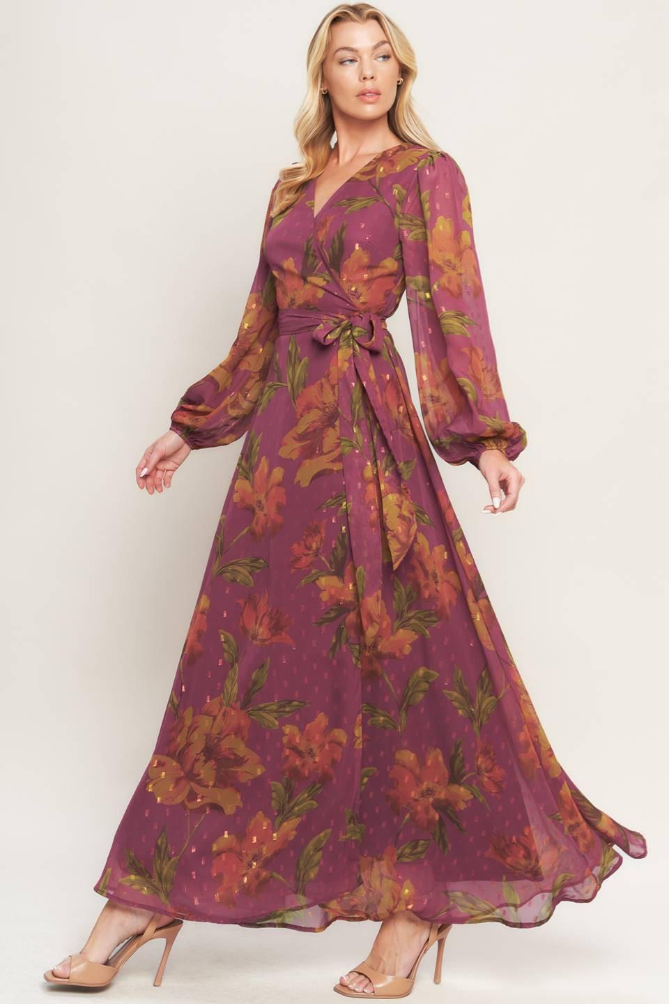 EMBER GARDEN WOVEN MAXI DRESS Flying Tomato
