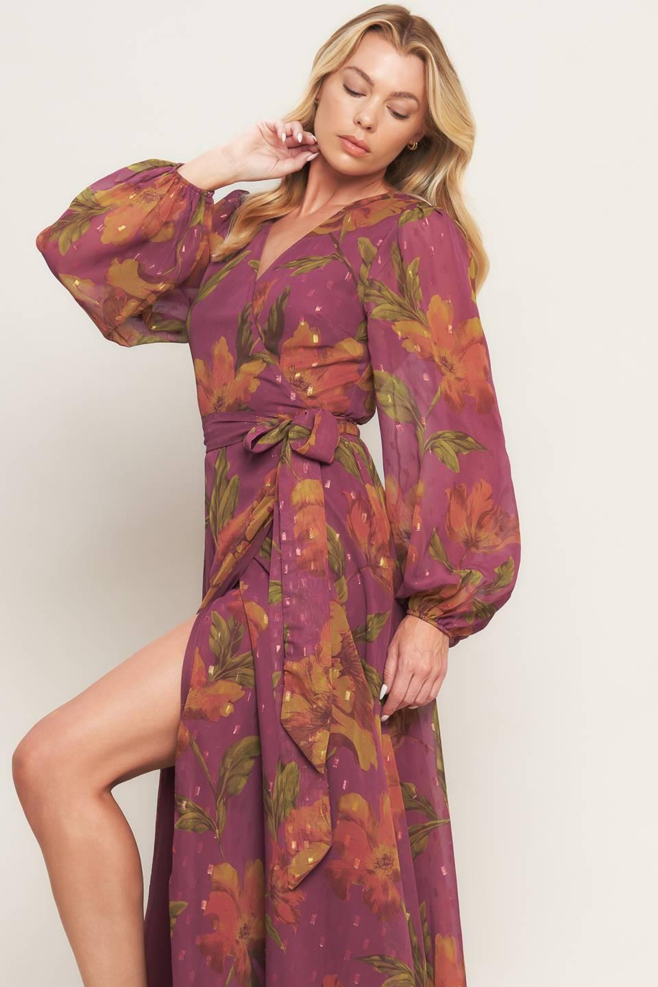 EMBER GARDEN WOVEN MAXI DRESS Flying Tomato