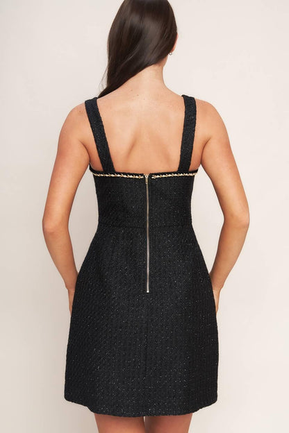 MONACO HOUR TWEED MINI DRESS Flying Tomato