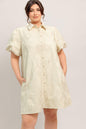 BREATHABLE WEAVE WOVEN MINI DRESS Flying Tomato