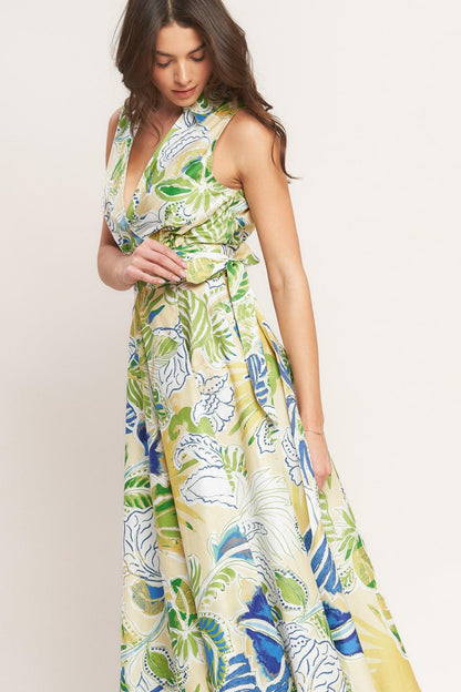 LAGOON FLOW WOVEN MIDI DRESS Flying Tomato
