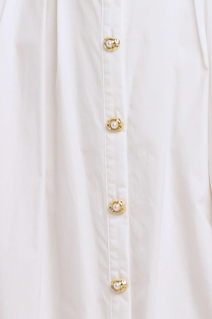 HEART OF WHITE WOVEN MIDI DRESS Flying Tomato