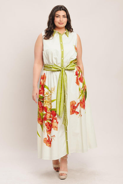 SPRING HEIRLOOM WOVEN MIDI DRESS Flying Tomato