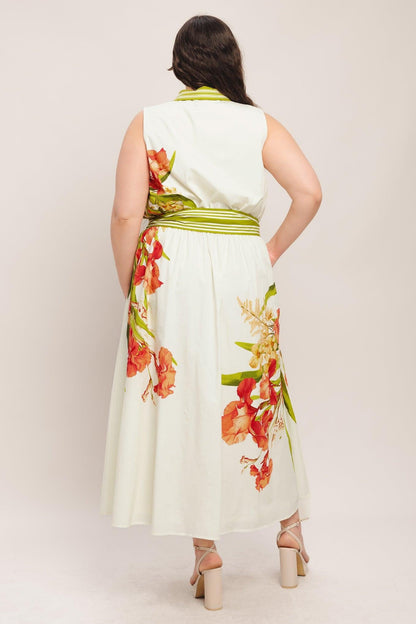 SPRING HEIRLOOM WOVEN MIDI DRESS Flying Tomato