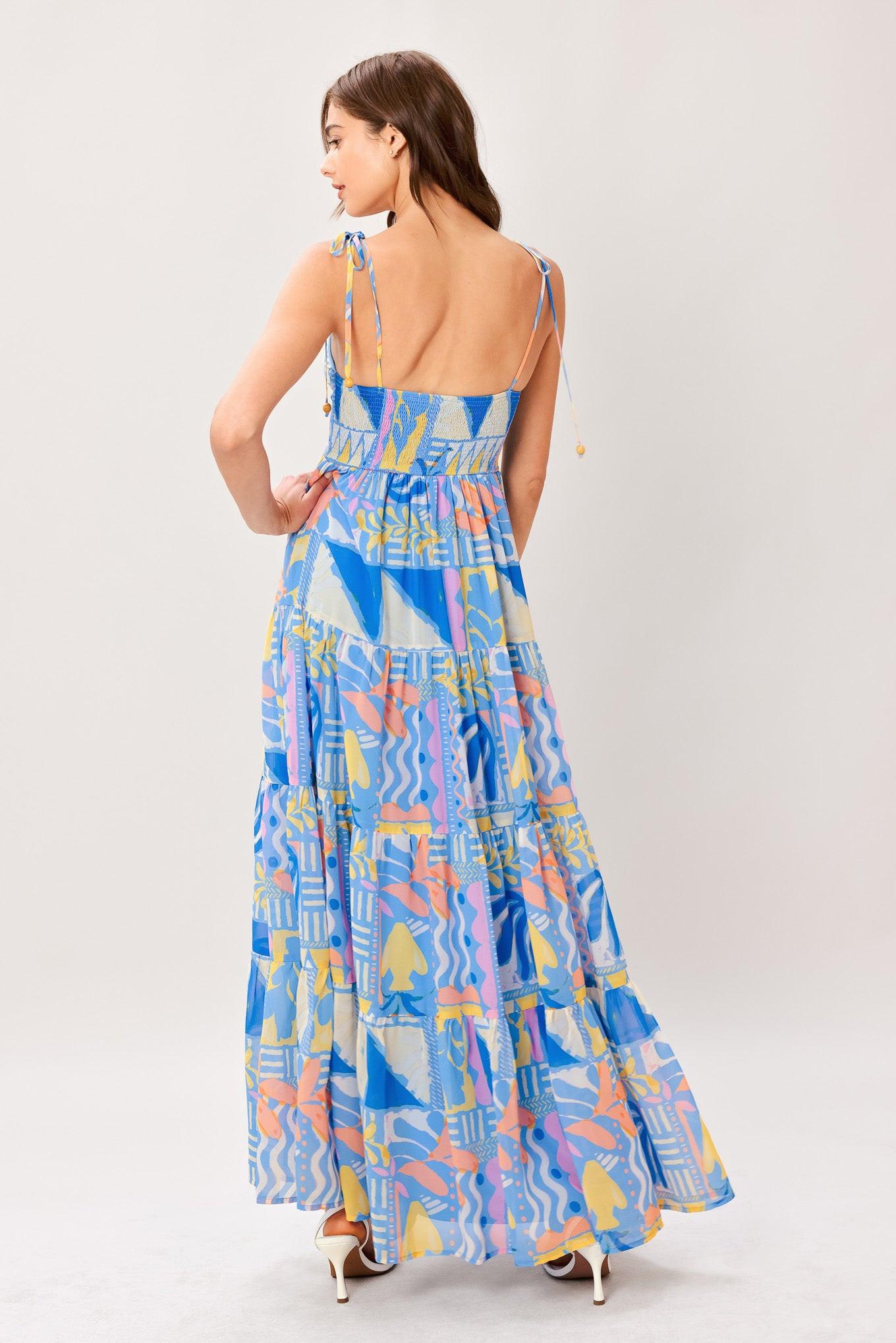SEASIDE LOVE FLOW WOVEN MAXI DRESS Flying Tomato
