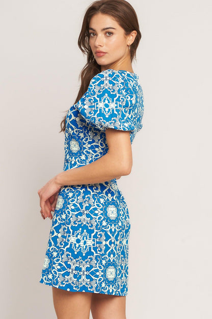 CITY VIBE WOVEN MINI DRESS Flying Tomato