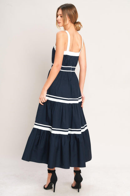 PETAL KISS WOVEN MIDI DRESS Flying Tomato