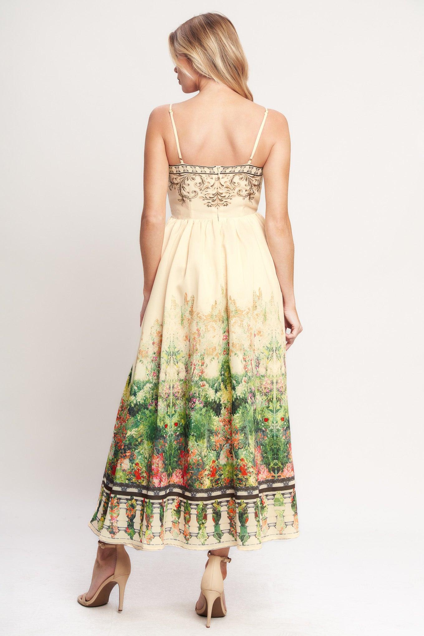 HEIRLOOM BORDER WOVEN MIDI DRESS Flying Tomato