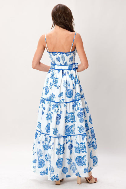 SANTORINI DREAM WOVEN MAXI DRESS Flying Tomato