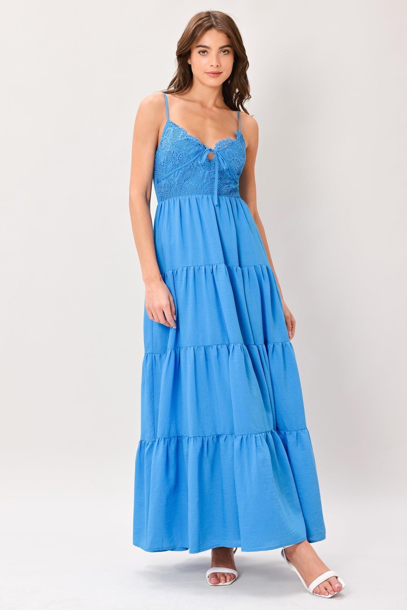 NOMAD BLOOM WOVEN MAXI DRESS Flying Tomato