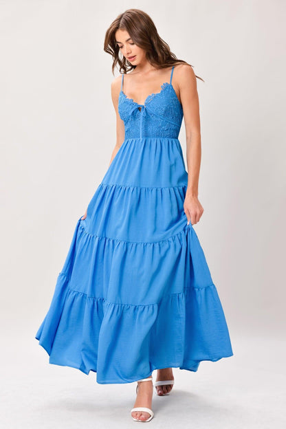 NOMAD BLOOM WOVEN MAXI DRESS Flying Tomato