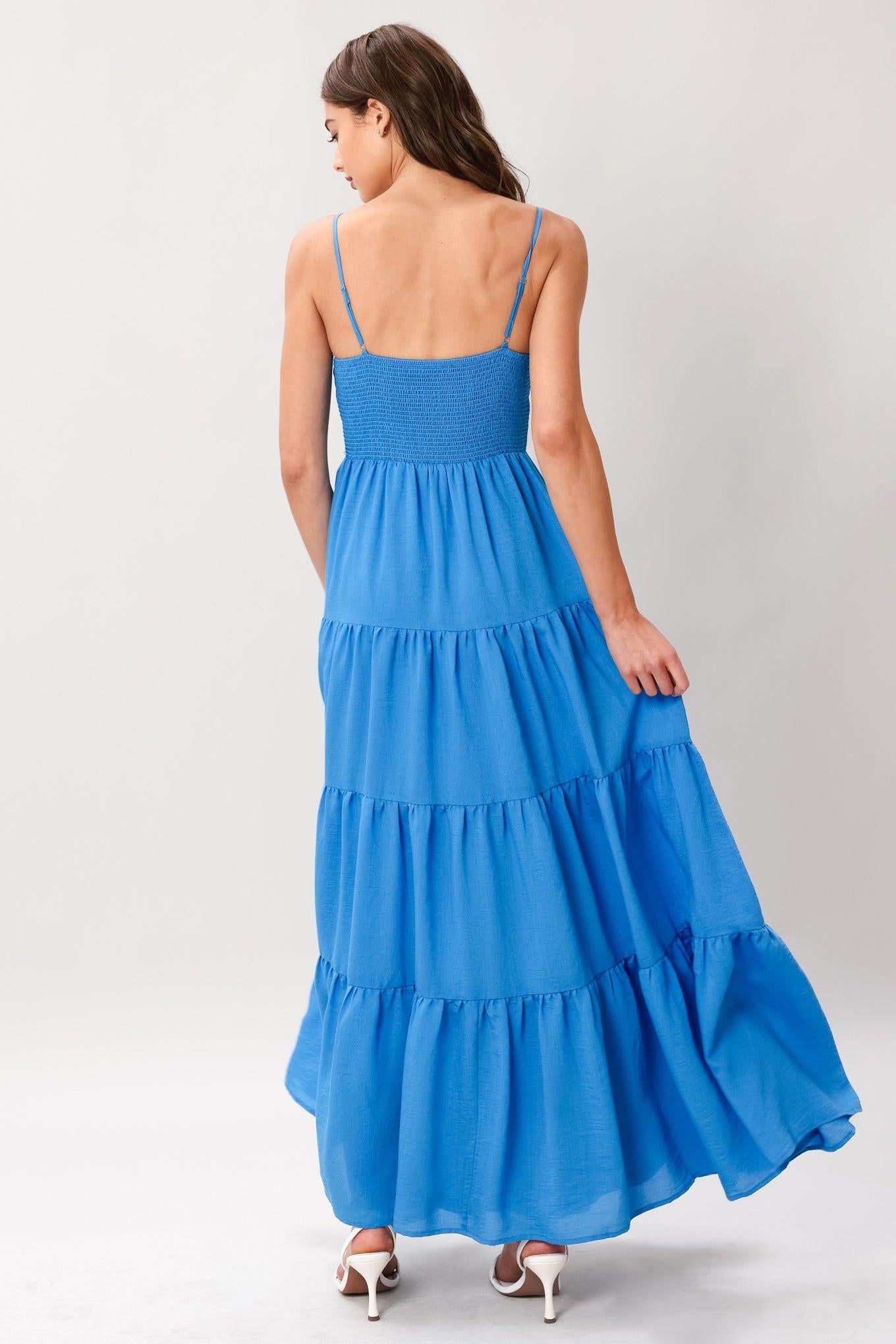 NOMAD BLOOM WOVEN MAXI DRESS Flying Tomato