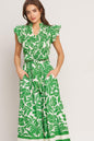 BLOOM ENERGY WOVEN MIDI DRESS Flying Tomato