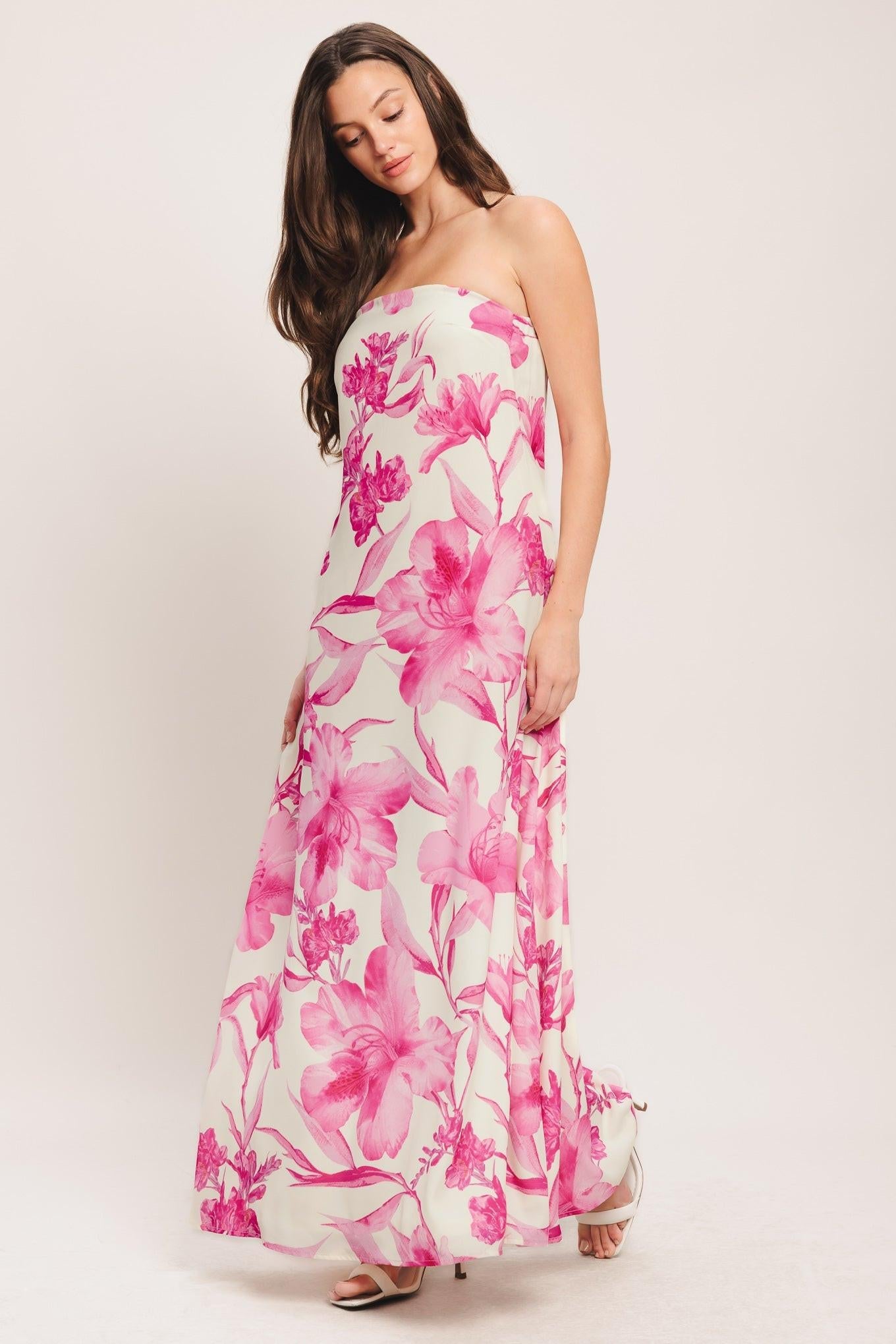 SOFT ROSE ESCAPE WOVEN ANKLE DRESS Flying Tomato