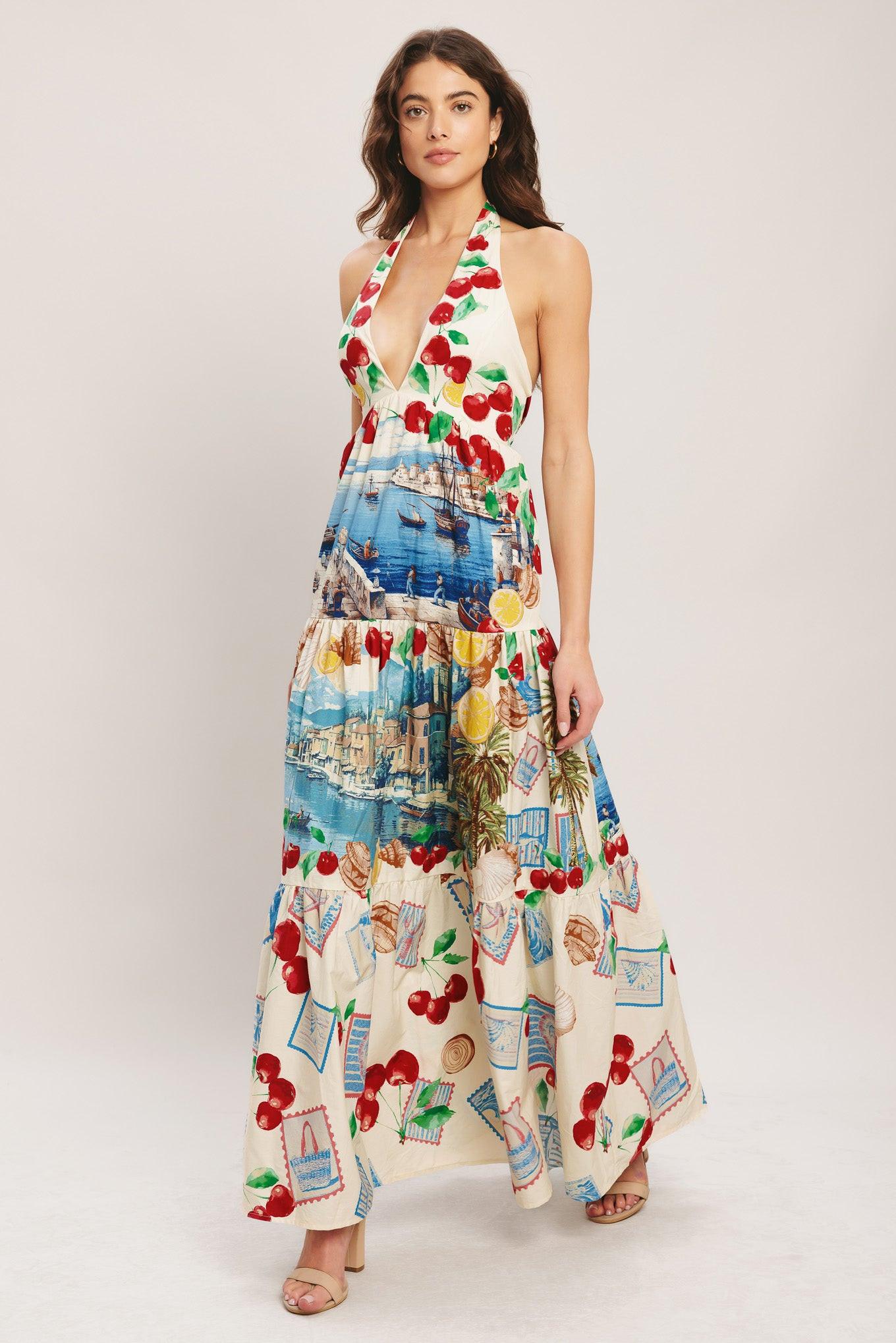 ITALIAN RIVIERA DREAM WOVEN MAXI DRESS Flying Tomato