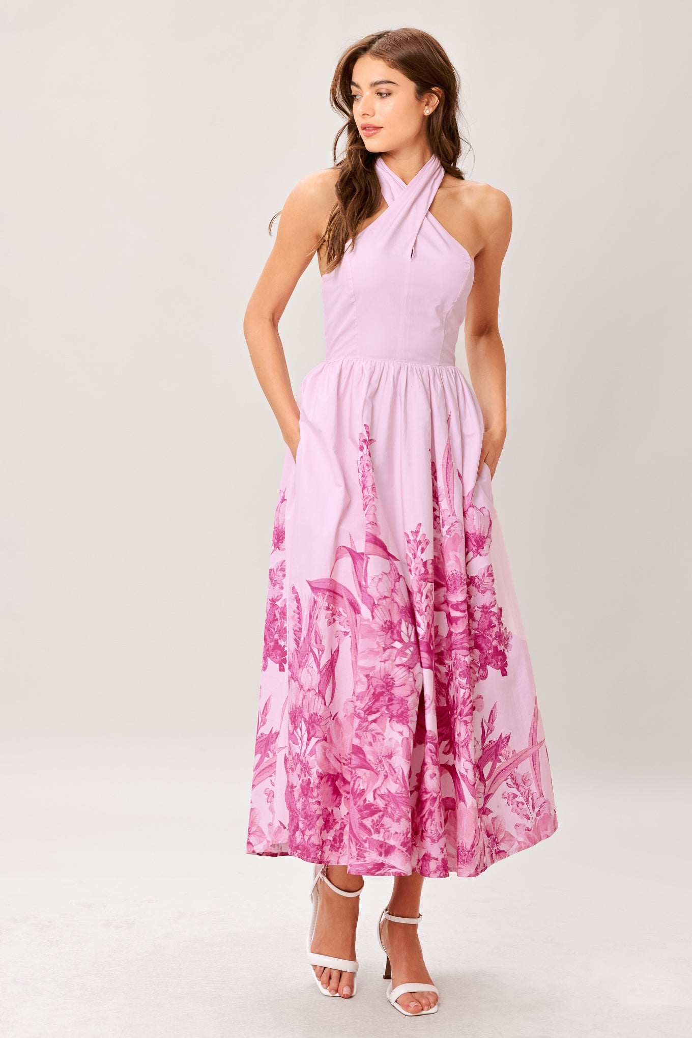 ROSELIGHT DREAM WOVEN MIDI DRESS Flying Tomato