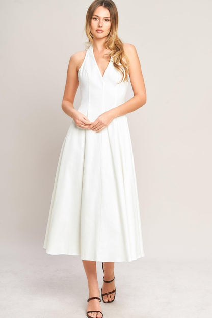 SERENE MOMENT WOVEN MIDI DRESS Flying Tomato