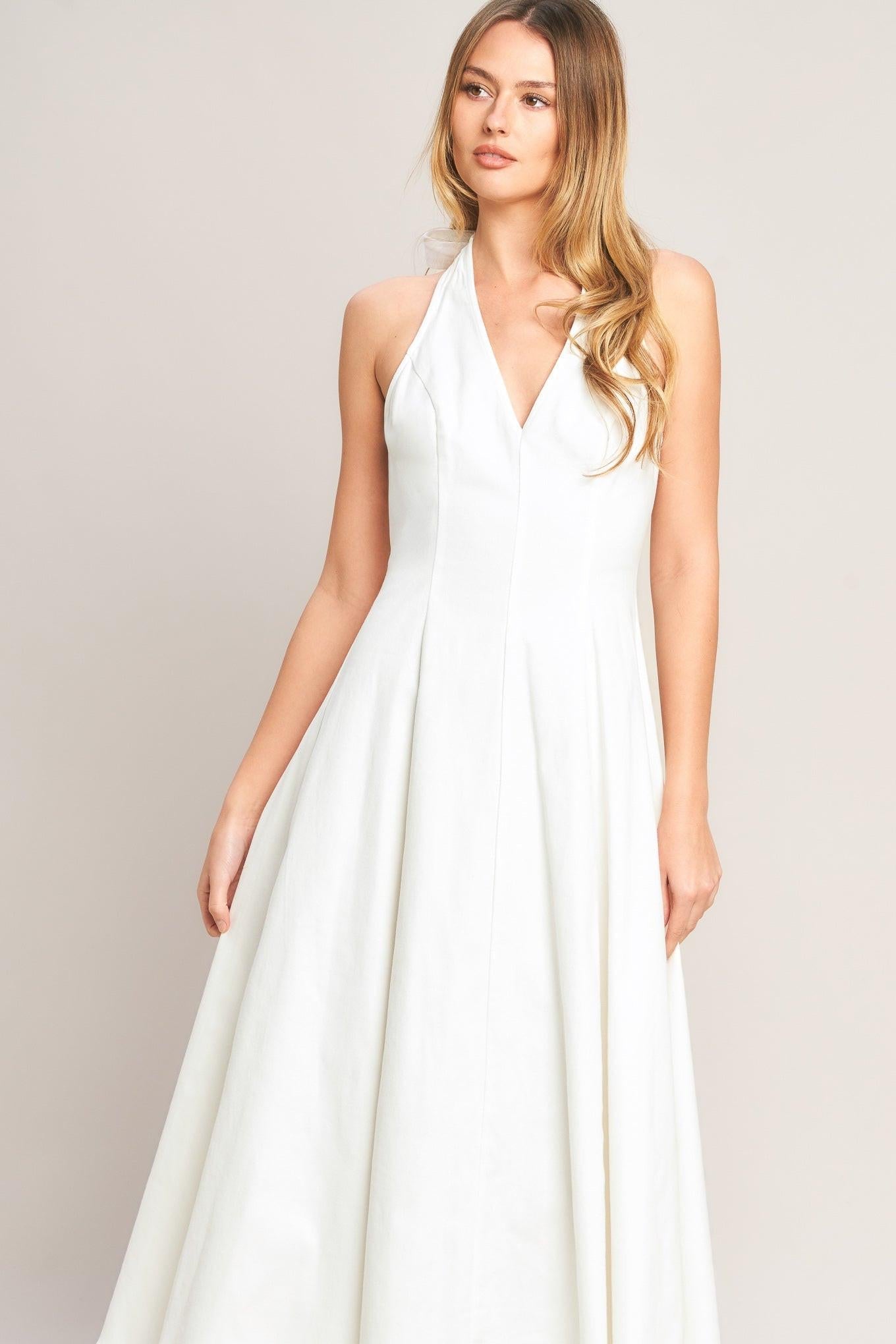 SERENE MOMENT WOVEN MIDI DRESS Flying Tomato