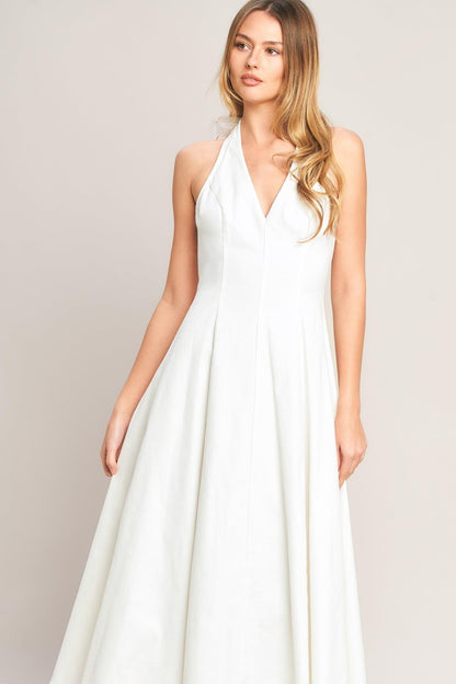 SERENE MOMENT WOVEN MIDI DRESS Flying Tomato
