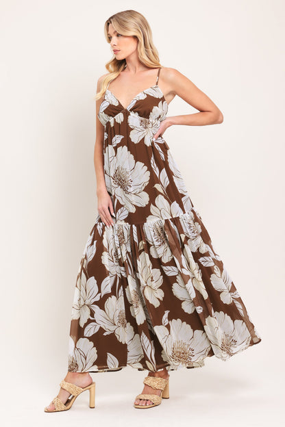 DESERT BLOOM WOVEN MAXI DRESS Flying Tomato