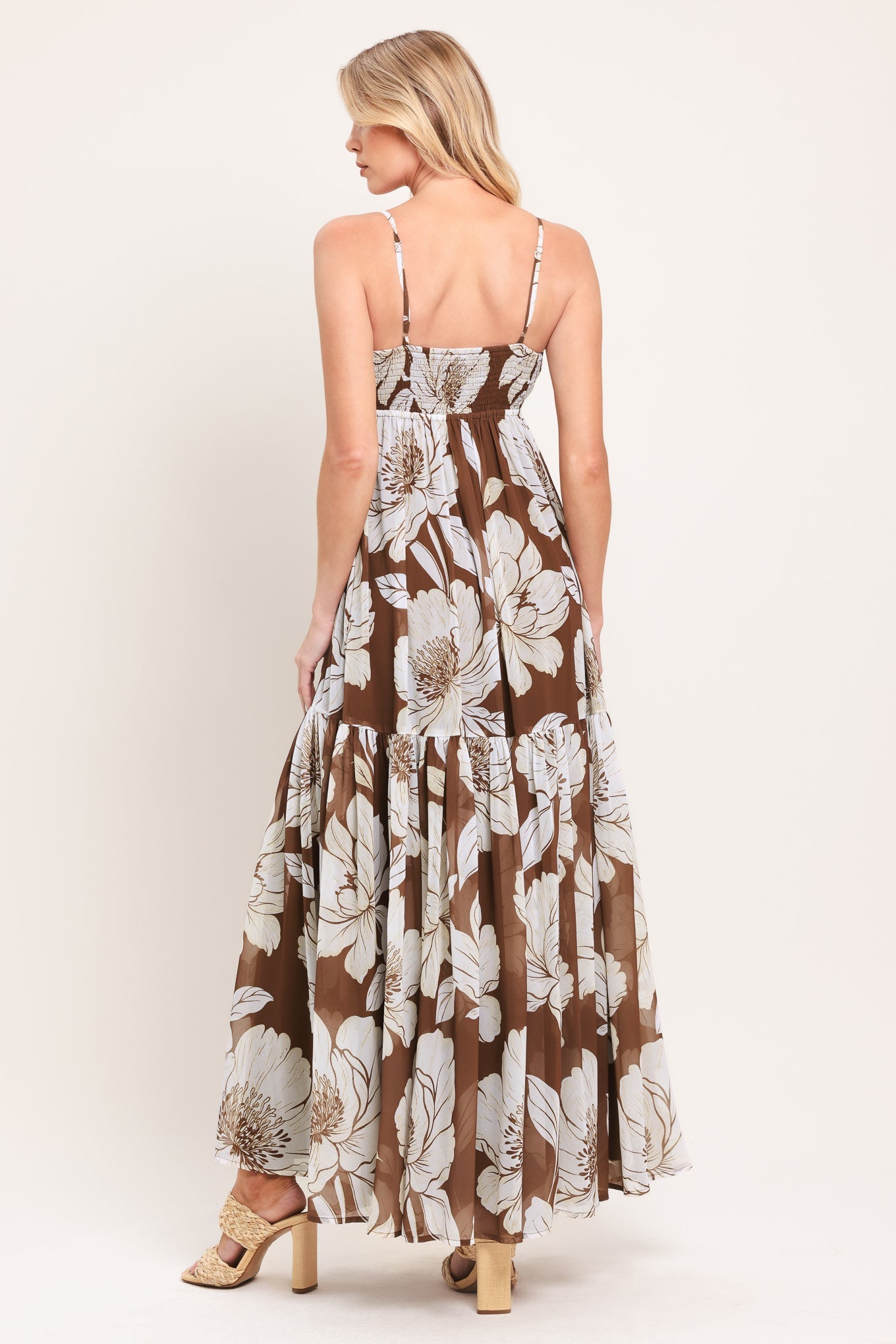 DESERT BLOOM WOVEN MAXI DRESS Flying Tomato