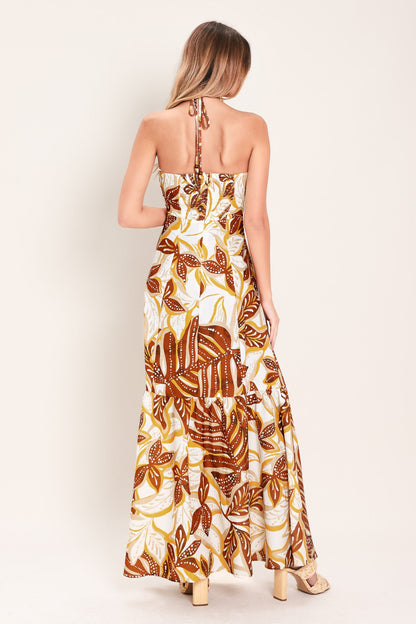AMBER PALM PARADISE WOVEN MAXI DRESS Flying Tomato