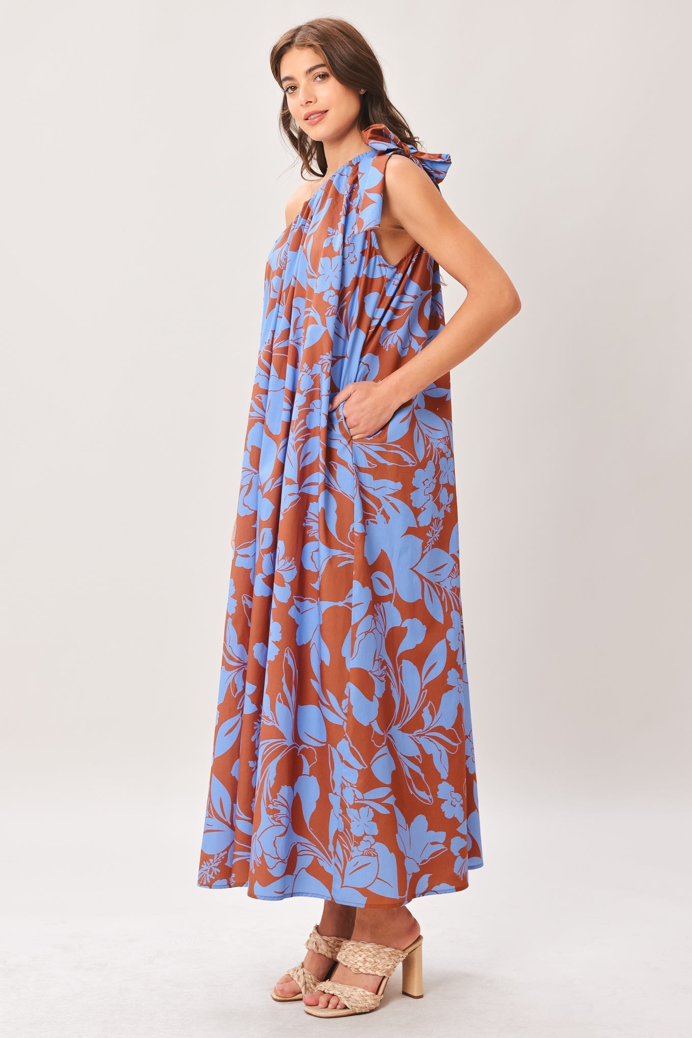 LAGOON FLOW WOVEN MIDI DRESS Flying Tomato