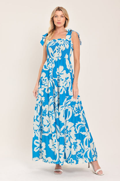 TROPICALLY YOURS WOVEN MAXI DRESS Flying Tomato