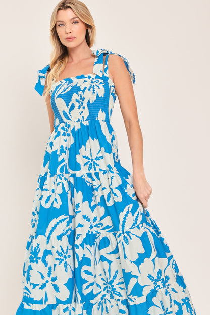 TROPICALLY YOURS WOVEN MAXI DRESS Flying Tomato