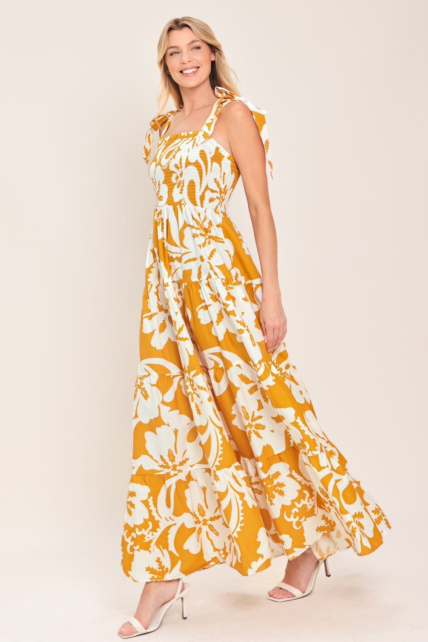 TROPICALLY YOURS WOVEN MAXI DRESS Flying Tomato