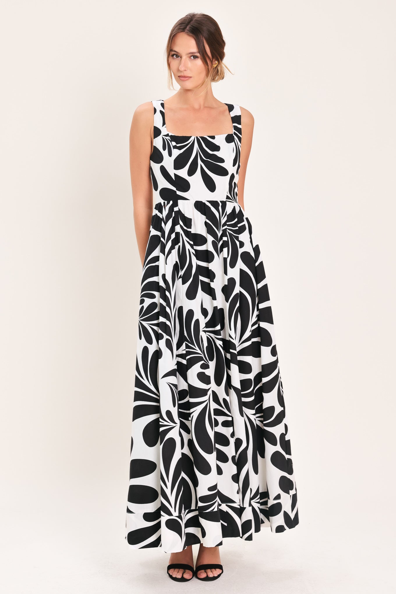 MONO BLOOM WOVEN MAXI DRESS Flying Tomato