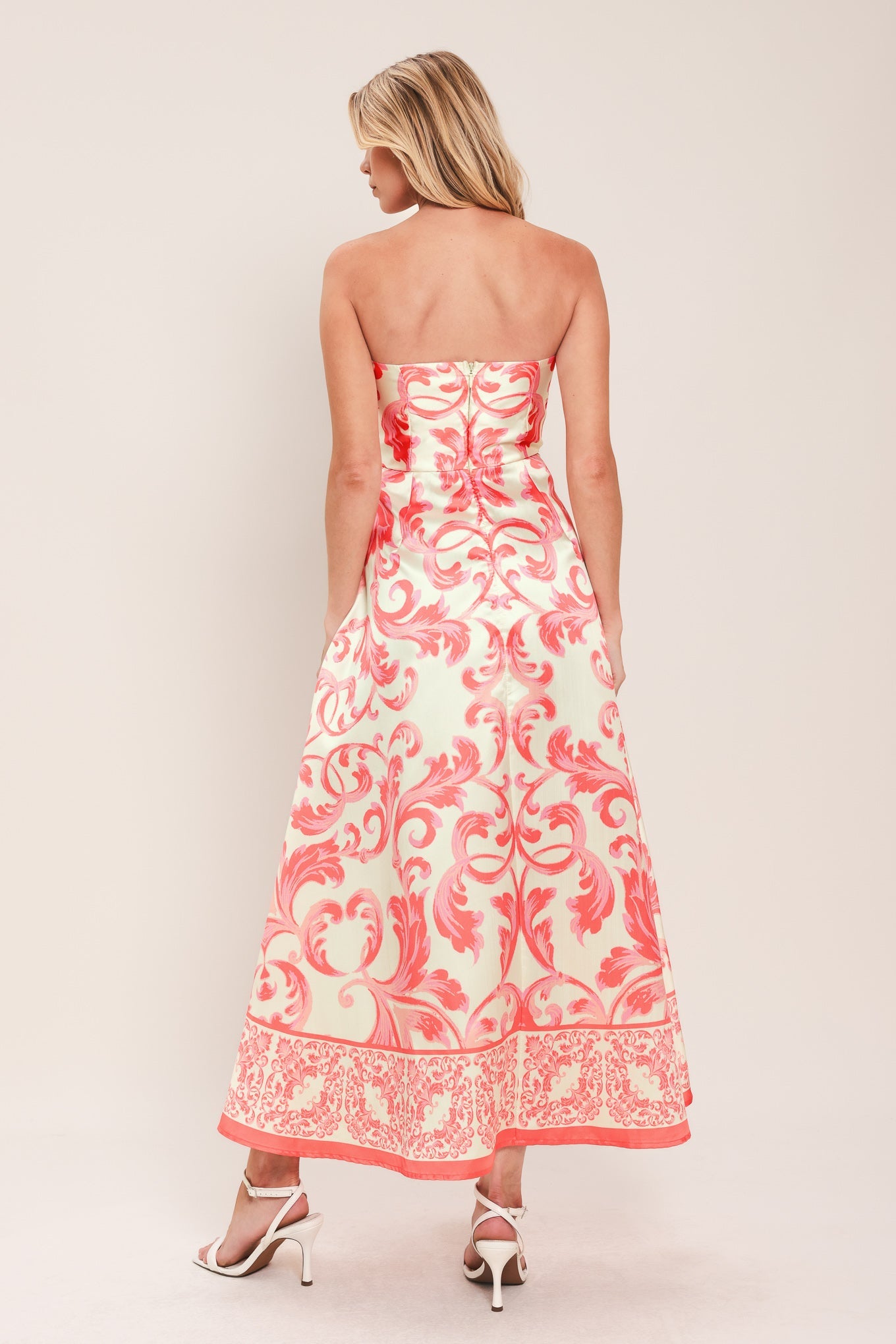 SUNSET ROYALTY WOVEN MIDI DRESS Flying Tomato